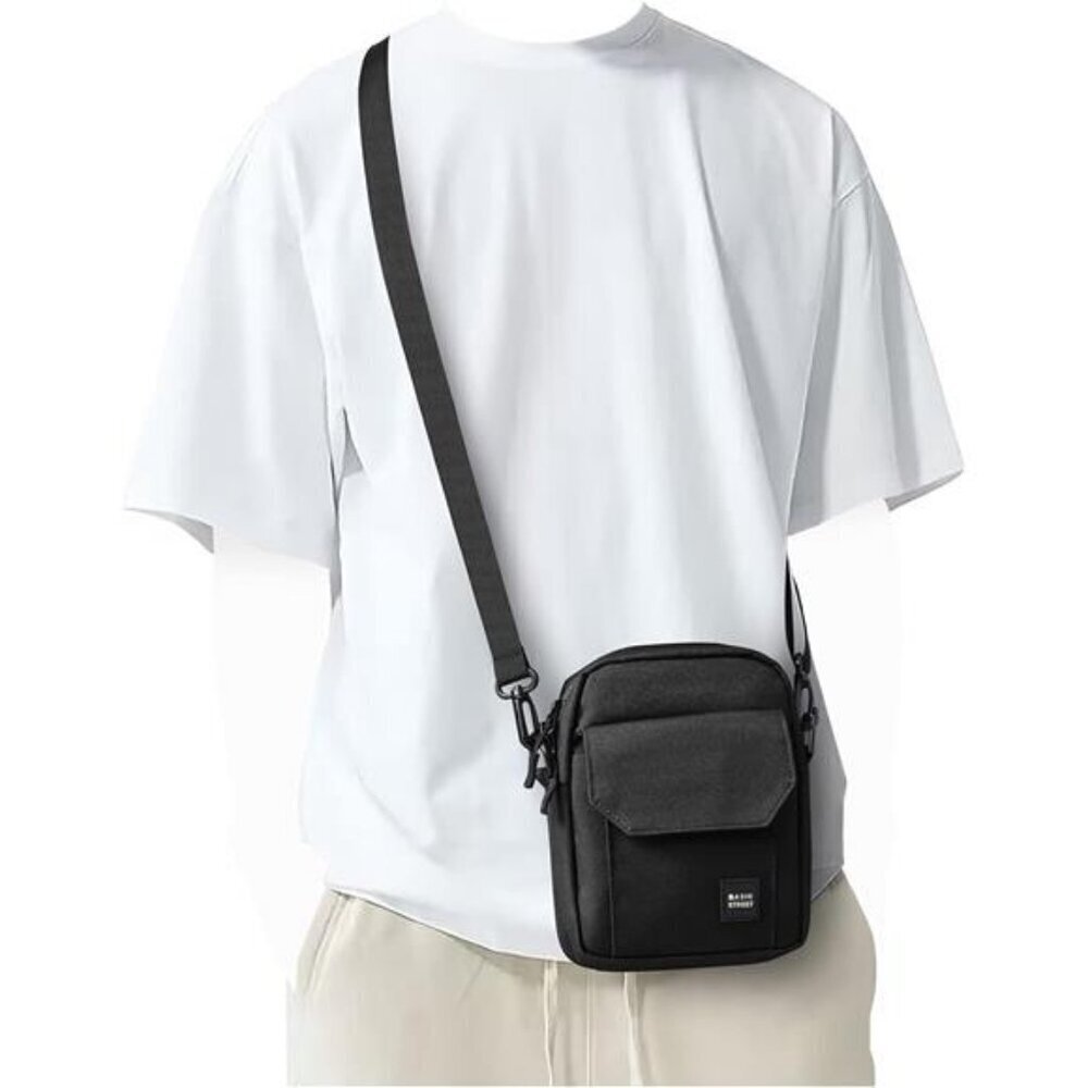 Men's Crossbody Bag Travel Passport Wallet Organizer